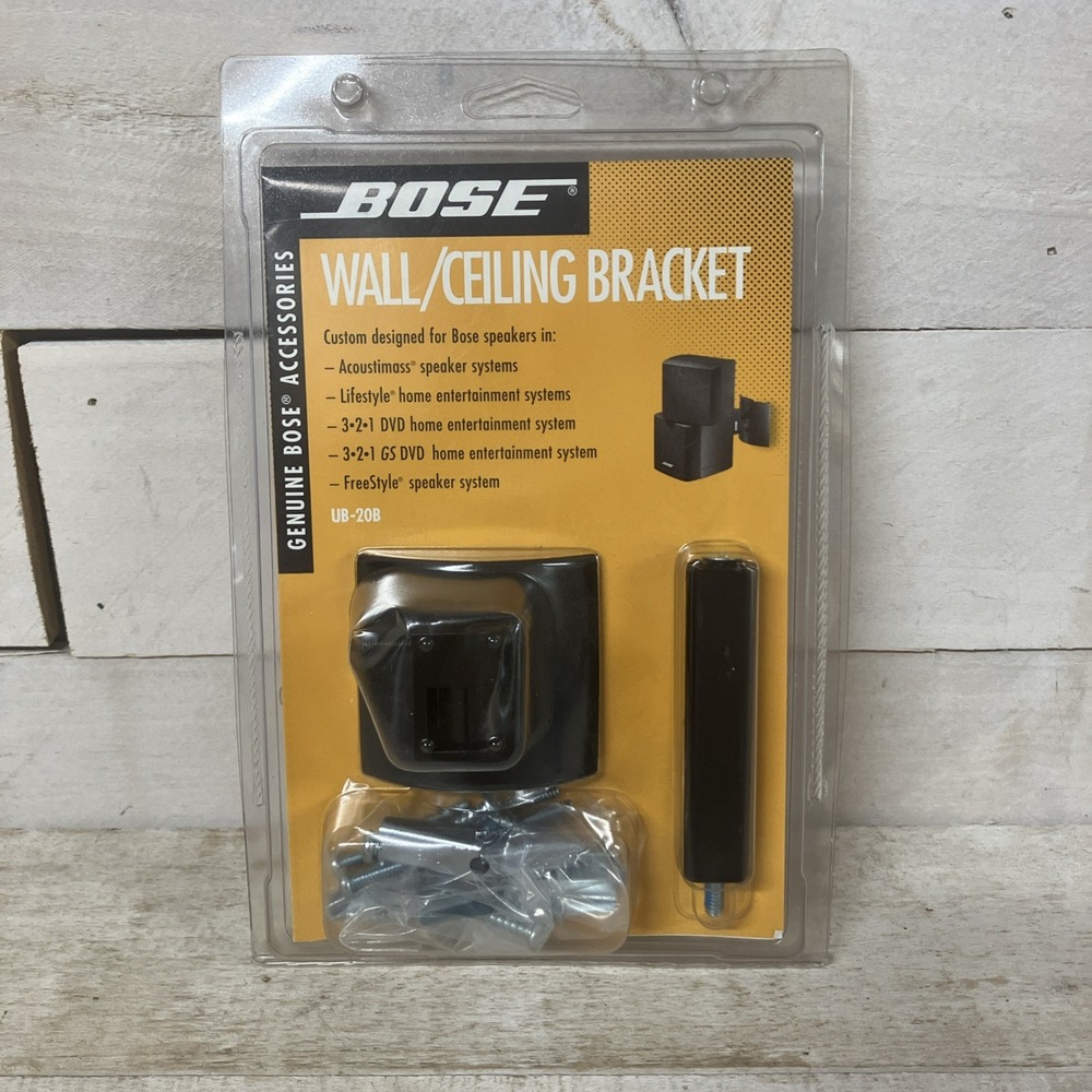New Sealed Genuine Bose UB-20B Black Wall Ceiling Bracket Speaker Mounting